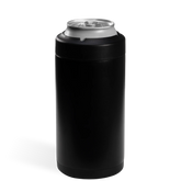 Can Cooler 16oz | 2-in-1 Insulated Tallboy Can Cooler, Screw-Top Lock – Black