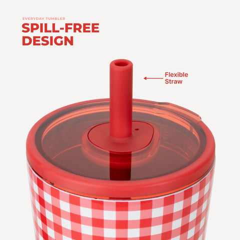Everyday Tumbler 20oz | Ceramic-Lined Insulated Tumbler with Straw – Summer Picnic