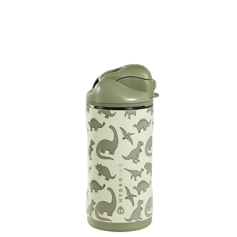 Ease2o 14oz | Leakproof 2-in-1 Kids Water Bottle with Straw & Chug Spout – Dinosaur