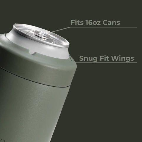 Can Cooler 16oz | 2-in-1 Insulated Tallboy Can Cooler, Screw-Top Lock – Courtyard