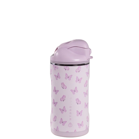 Ease2o 14oz | Leakproof 2-in-1 Kids Water Bottle with Straw & Chug Spout – Flutter