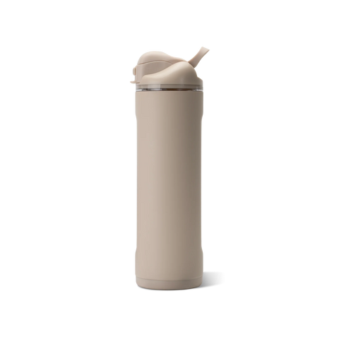 Ease2o 24oz | 2-in-1 Water Bottle with Soft Straw & Chug Spout – Dune