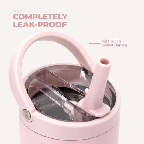 Sport 32oz | Leakproof Insulated Water Bottle, Workout & Hike – Pink Sand