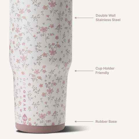 Ease2o 32oz | Compact Water Bottle with Straw & Chug Spout – Magnolia