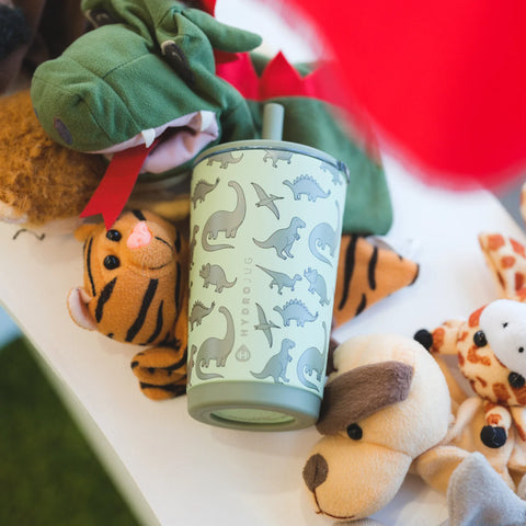 Everyday Tumbler 14oz | Ceramic-Lined Spill-Free Kids Tumbler – Dinosaur