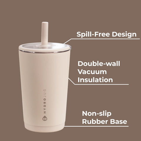 Everyday Tumbler 14oz | Ceramic-Lined Spill-Free Kids Tumbler – Dune