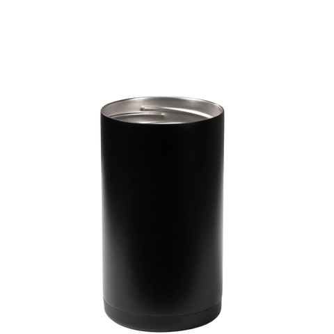 Can Cooler 16oz | 2-in-1 Insulated Tallboy Can Cooler, Screw-Top Lock – Black