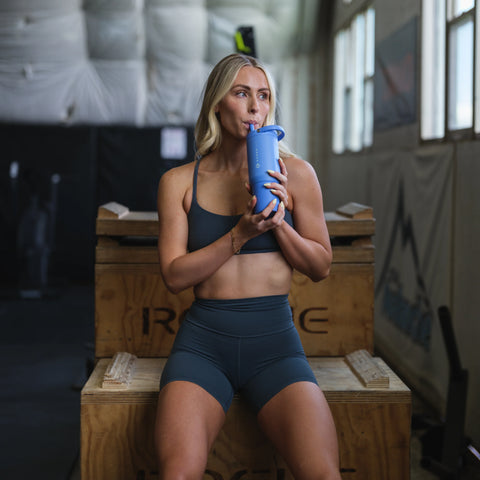 Sport 20oz | Insulated Water Bottle, Leakproof Flip Straw – Light Blue