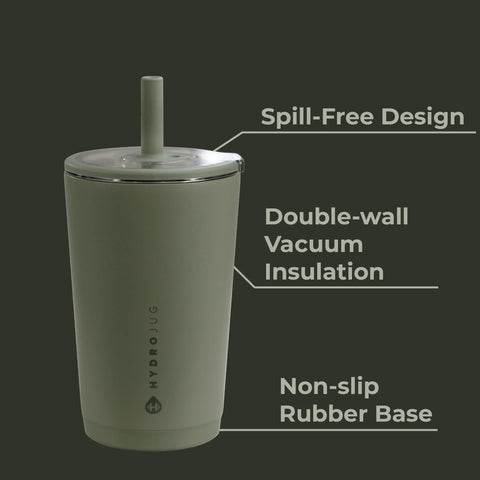 Everyday Tumbler 14oz | Ceramic-Lined Spill-Free Kids Tumbler – Courtyard