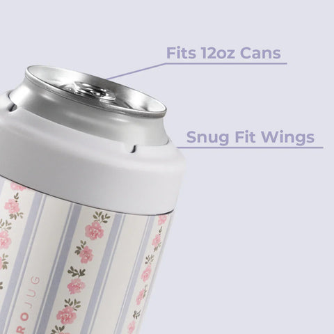 Can Cooler 12oz | 2-in-1 Insulated Standard Can Cooler, Screw-Top Lock – Primrose