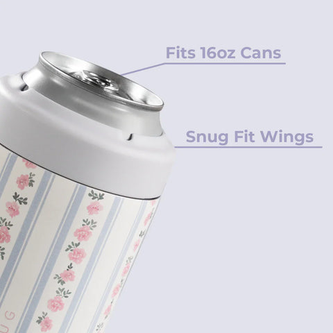 Can Cooler 16oz | 2-in-1 Insulated Tallboy Can Cooler, Screw-Top Lock – Primrose