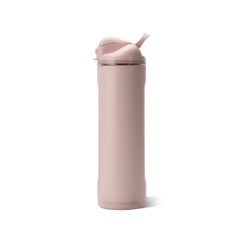 Ease2o 24oz | 2-in-1 Water Bottle with Soft Straw & Chug Spout – Dusty Rose