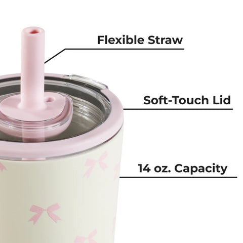 Everyday Tumbler 14oz - Bows