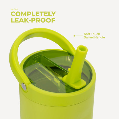 Sport 32oz | Leakproof Insulated Water Bottle, Workout & Hike – Lemon Lime