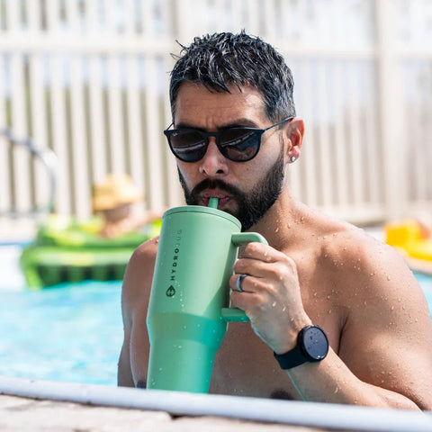 Traveler 32oz | Leakproof Insulated Tumbler with Handle – Sage