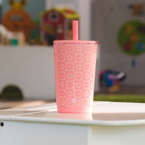 Everyday Tumbler 14oz | Ceramic-Lined Spill-Free Kids Tumbler – Daisy Checkers