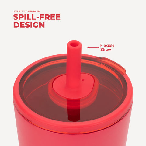 Everyday Tumbler 20oz | Ceramic-Lined Insulated Tumbler with Straw – Fruit Punch