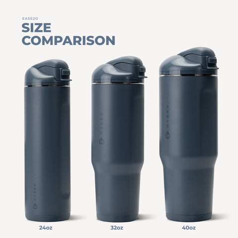 Ease2o 24oz | 2-in-1 Water Bottle with Soft Straw & Chug Spout – Cascade