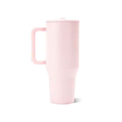 Traveler 40oz | All-Day Insulated Tumbler with Handle – Pink Sand