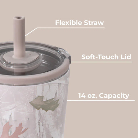 Everyday Tumbler 14oz | Ceramic-Lined Spill-Free Kids Tumbler – Camo