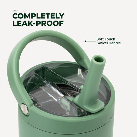 Sport 40oz | Large Leakproof Insulated Water Bottle – Sage