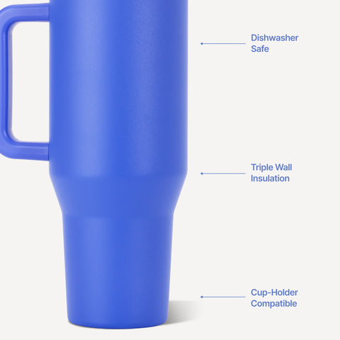 Traveler 40oz | All-Day Insulated Tumbler with Handle – Berry Pop