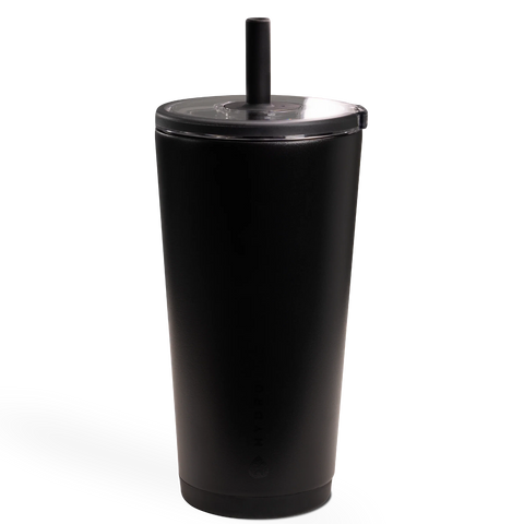 Everyday Tumbler 20oz | Ceramic-Lined Insulated Tumbler with Straw – Black