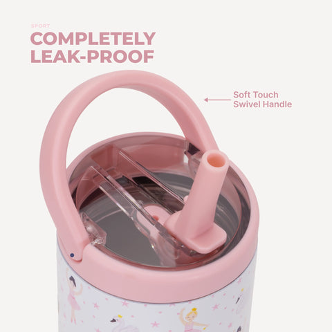 Sport 14oz | Compact Leakproof Kids Water Bottle – Ballerina