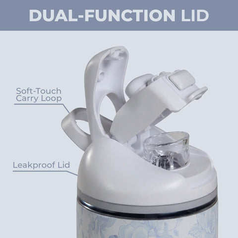 Ease2o 24oz | 2-in-1 Water Bottle with Soft Straw & Chug Spout – Cherish