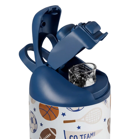 Ease2o 14oz | Leakproof 2-in-1 Kids Water Bottle with Straw & Chug Spout – All Stars