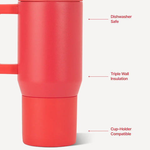 Traveler 20oz | Compact Insulated Tumbler with Handle – Fruit Punch