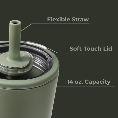 Everyday Tumbler 14oz | Ceramic-Lined Spill-Free Kids Tumbler – Courtyard