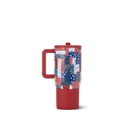 Traveler 20oz | Compact Insulated Tumbler with Handle – Quilted Americana