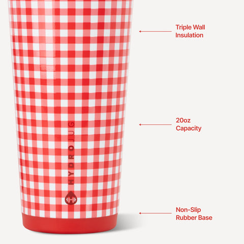 Everyday Tumbler 20oz | Ceramic-Lined Insulated Tumbler with Straw – Summer Picnic