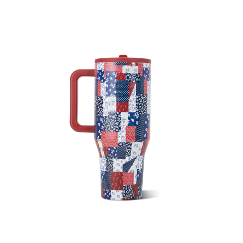 Traveler 32oz | Insulated Tumbler, Handle – Quilted Americana