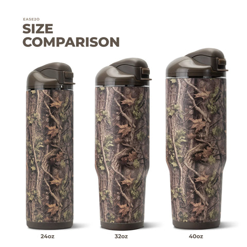 Ease2o 32oz | Compact Water Bottle with Straw & Chug Spout – Woodland