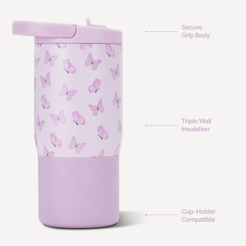 Sport 14oz | Compact Leakproof Kids Water Bottle – Flutter