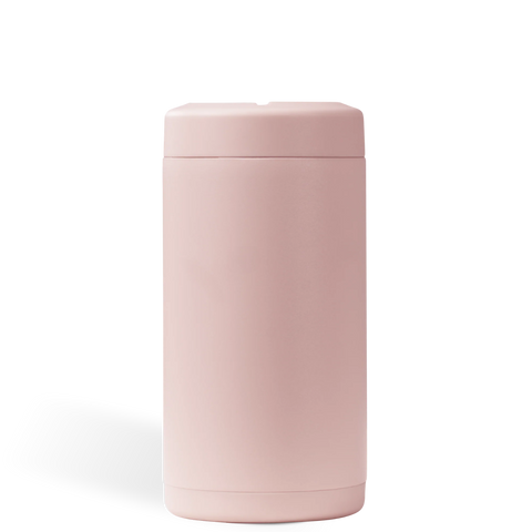 Can Cooler 16oz | 2-in-1 Insulated Tallboy Can Cooler, Screw-Top Lock – Dusty Rose