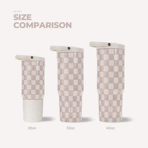 Sport 20oz | Insulated Water Bottle, Leakproof Flip Straw – Sandstone