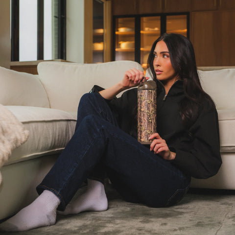 Ease2o 24oz | 2-in-1 Water Bottle with Soft Straw & Chug Spout – Woodland
