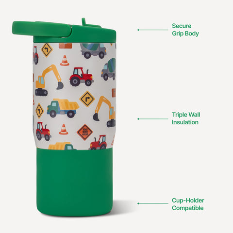 Sport 14oz | Compact Leakproof Kids Water Bottle – Under Construction