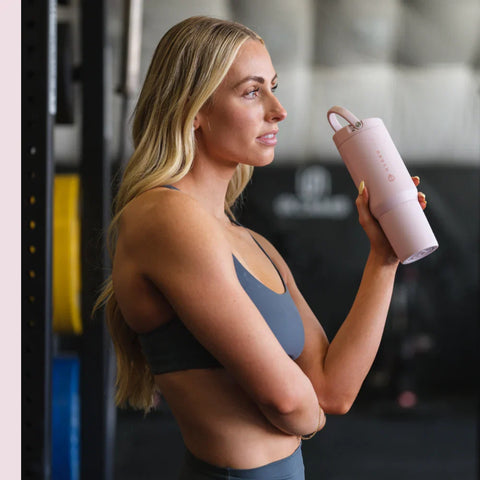 Sport 20oz | Insulated Water Bottle, Leakproof Flip Straw – Pink Sand