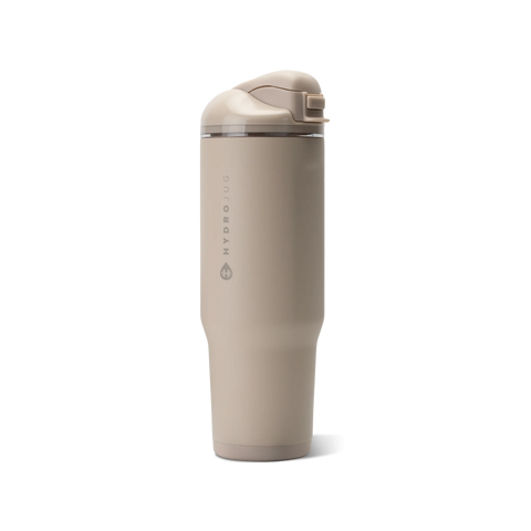 Ease2o 32oz | Compact Water Bottle with Straw & Chug Spout – Dune