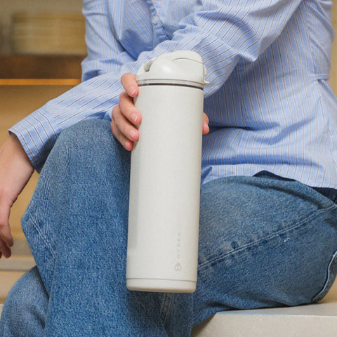 Ease2o 24oz | 2-in-1 Water Bottle with Soft Straw & Chug Spout – Linen