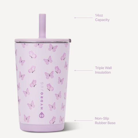 Everyday Tumbler 14oz | Ceramic-Lined Spill-Free Kids Tumbler – Flutter