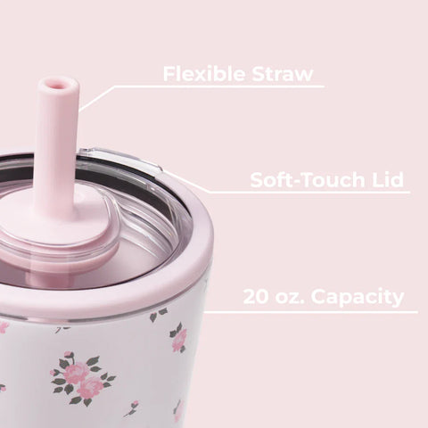 Everyday Tumbler 20oz | Ceramic-Lined Insulated Tumbler with Straw – Wildrose