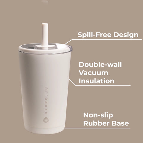 Everyday Tumbler 14oz | Ceramic-Lined Spill-Free Kids Tumbler – Linen