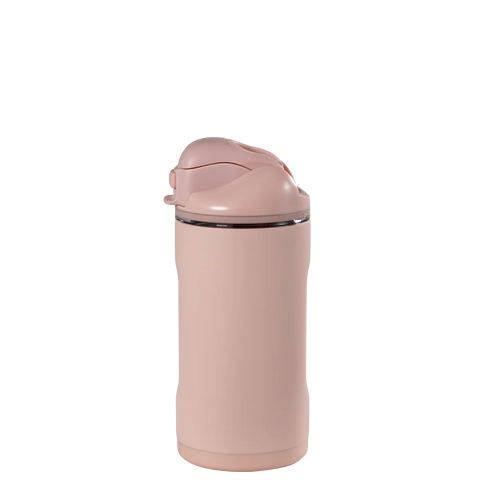 Ease2o 14oz | Leakproof 2-in-1 Kids Water Bottle with Straw & Chug Spout – Dusty Rose