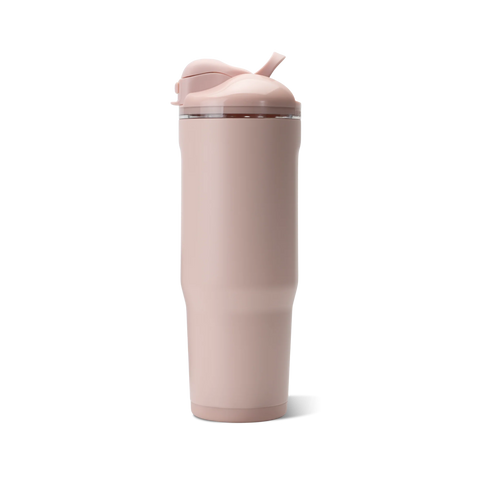 Ease2o 40oz | Dual-Function Water Bottle with Straw & Chug Spout – Dusty Rose