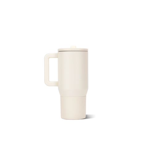 Traveler 20oz | Compact Insulated Tumbler with Handle – Cream